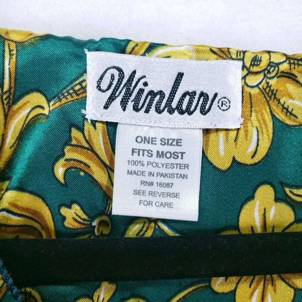 Winlar Multicolor Colorful Bold Boho Satin Floral Moo Moo Kaftan Maxi Dress - Picture 4 of 10